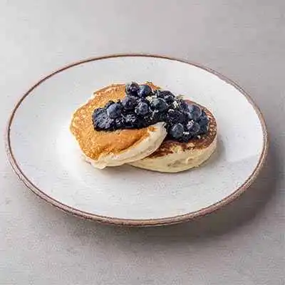 Lemon Blueberry  Pancake with Vanilla crème fresh